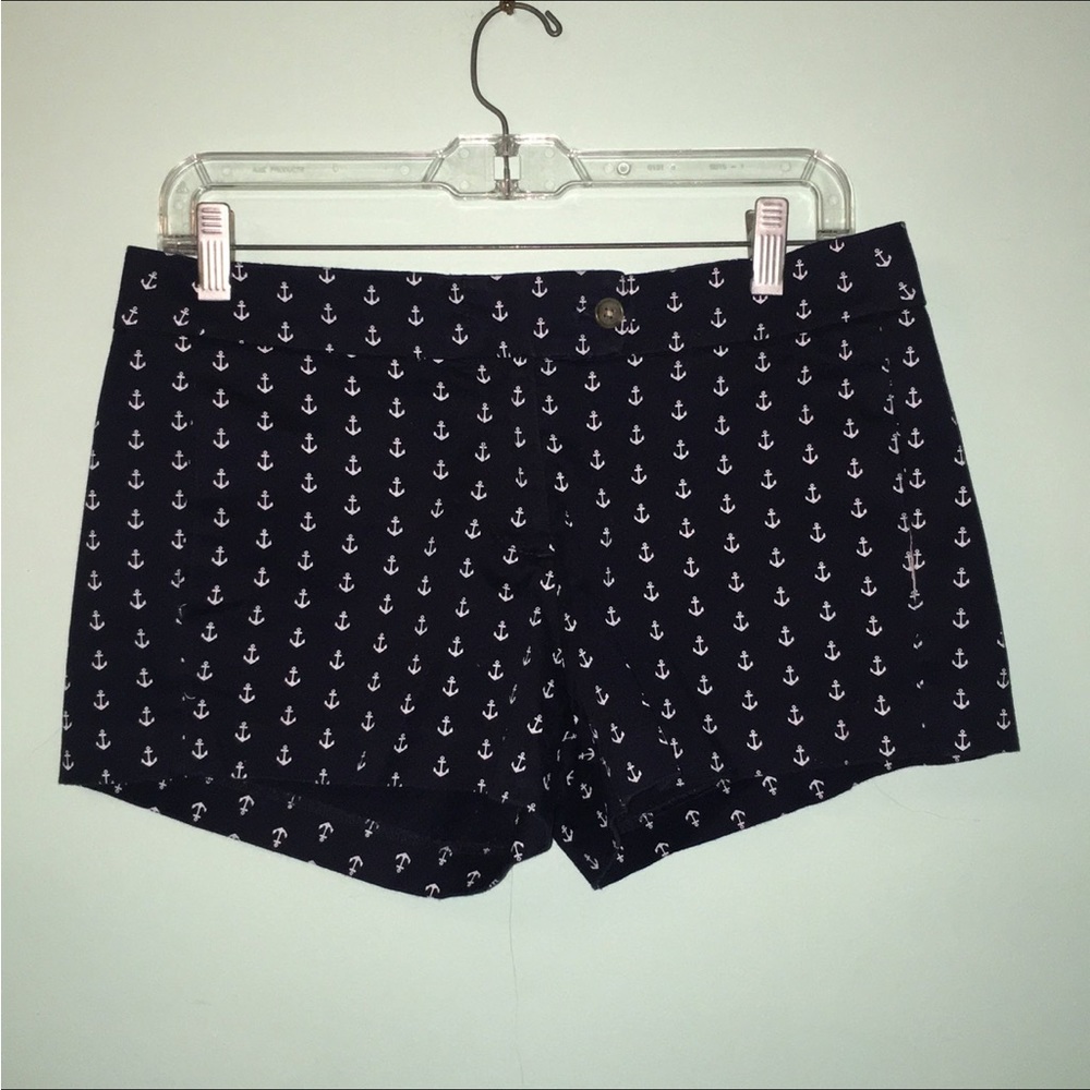 J Crew City Fit Anchor Nautical shorts size 4
